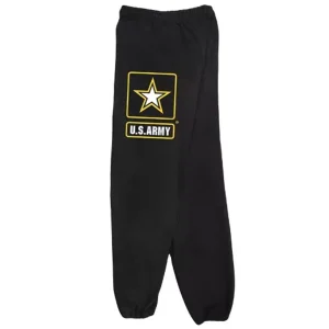 Army Star Mens Sweatpant Black - Small